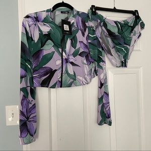 Plus size two piece swimsuit